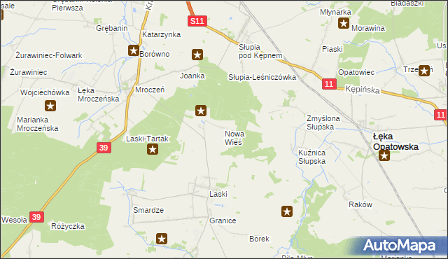 mapa Nowa Wieś gmina Trzcinica, Nowa Wieś gmina Trzcinica na mapie Targeo