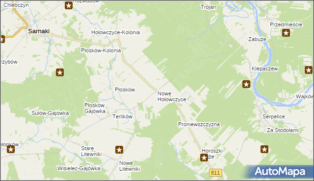 mapa Nowe Hołowczyce, Nowe Hołowczyce na mapie Targeo