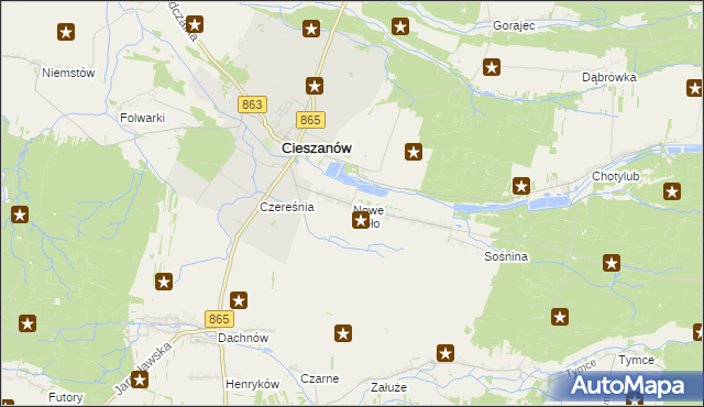 mapa Nowe Sioło, Nowe Sioło na mapie Targeo