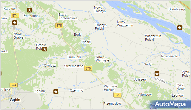 mapa Nowe Wymyśle, Nowe Wymyśle na mapie Targeo