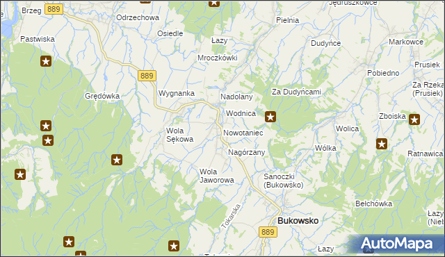 mapa Nowotaniec, Nowotaniec na mapie Targeo