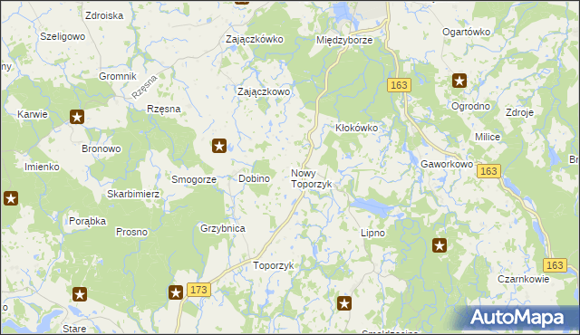 mapa Nowy Toporzyk, Nowy Toporzyk na mapie Targeo