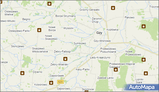 mapa Ołdaki gmina Gzy, Ołdaki gmina Gzy na mapie Targeo