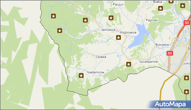 mapa Opawa, Opawa na mapie Targeo