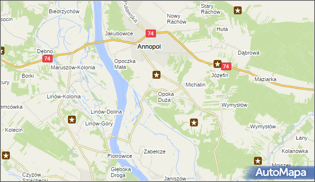 mapa Opoka Duża, Opoka Duża na mapie Targeo