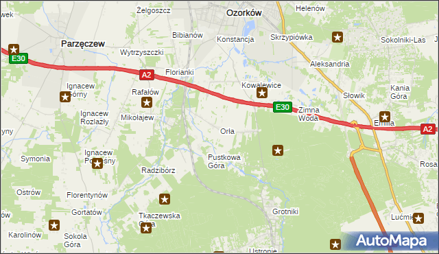 mapa Orła, Orła na mapie Targeo