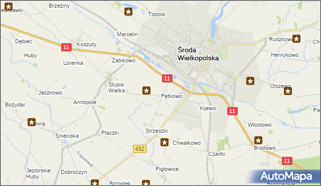 mapa Pętkowo, Pętkowo na mapie Targeo