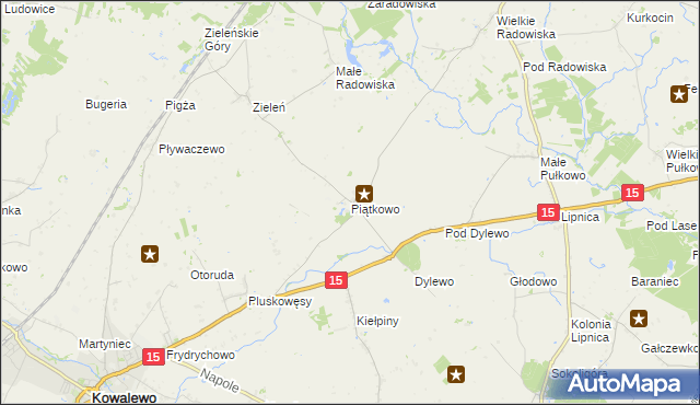 mapa Piątkowo gmina Kowalewo Pomorskie, Piątkowo gmina Kowalewo Pomorskie na mapie Targeo