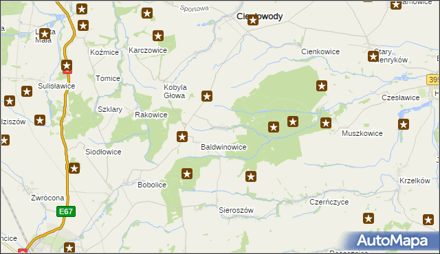 mapa Piotrowice Polskie, Piotrowice Polskie na mapie Targeo