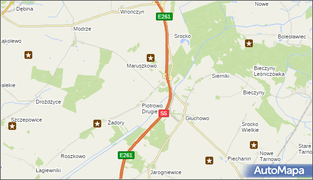 mapa Piotrowo Pierwsze, Piotrowo Pierwsze na mapie Targeo