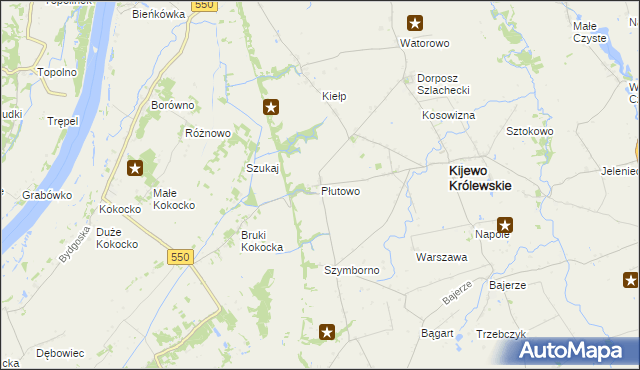 mapa Płutowo, Płutowo na mapie Targeo