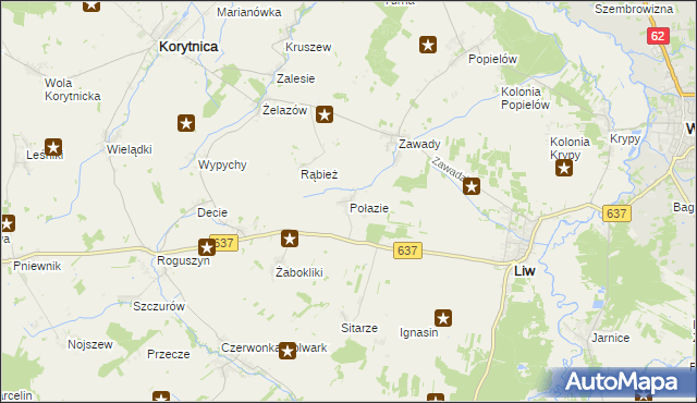 mapa Połazie, Połazie na mapie Targeo