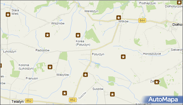 mapa Poturzyn, Poturzyn na mapie Targeo