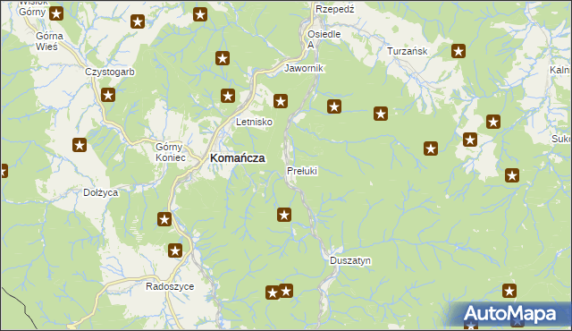 mapa Prełuki, Prełuki na mapie Targeo