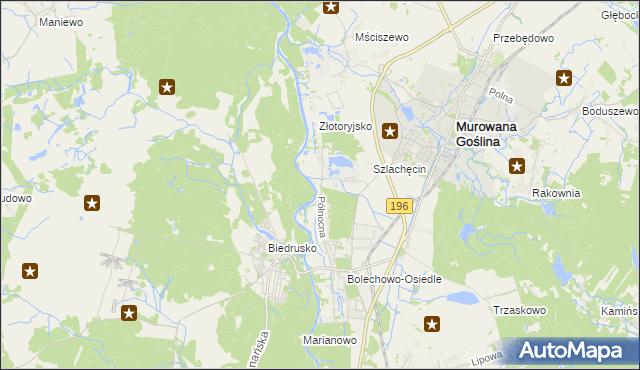 mapa Promnice gmina Czerwonak, Promnice gmina Czerwonak na mapie Targeo