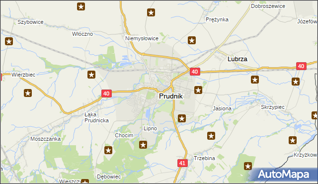 mapa Prudnik, Prudnik na mapie Targeo