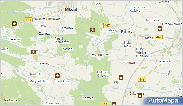 mapa Przedborów, Przedborów na mapie Targeo