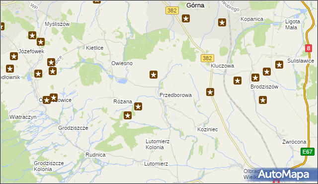 mapa Przedborowa, Przedborowa na mapie Targeo