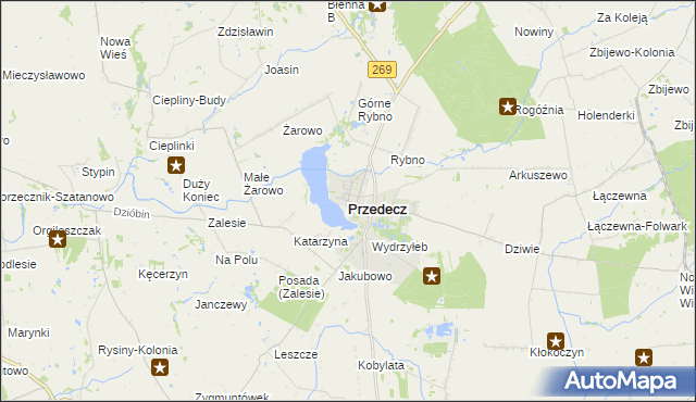 mapa Przedecz, Przedecz na mapie Targeo