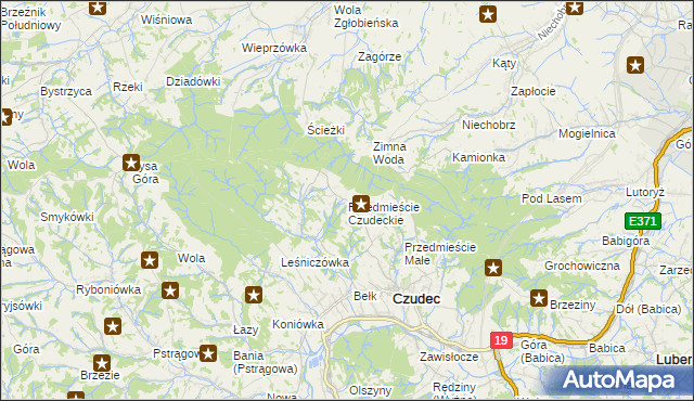 mapa Przedmieście Czudeckie, Przedmieście Czudeckie na mapie Targeo