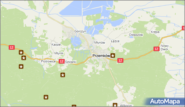 mapa Przemków, Przemków na mapie Targeo