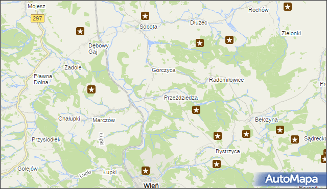 mapa Przeździedza, Przeździedza na mapie Targeo