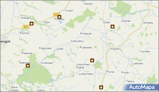 mapa Pudłowiec, Pudłowiec na mapie Targeo