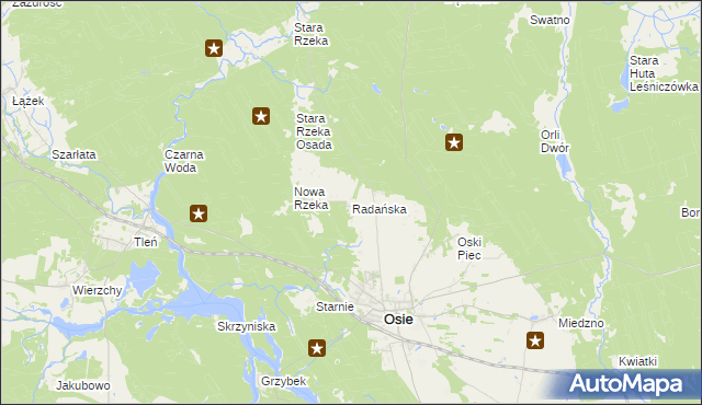 mapa Radańska, Radańska na mapie Targeo