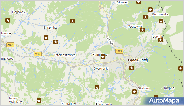 mapa Radochów, Radochów na mapie Targeo