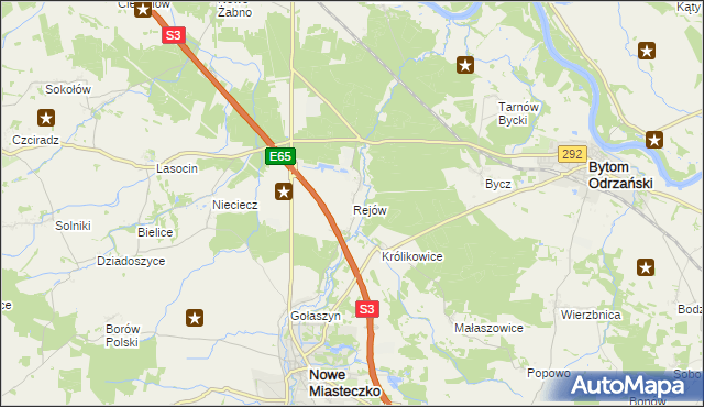 mapa Rejów, Rejów na mapie Targeo