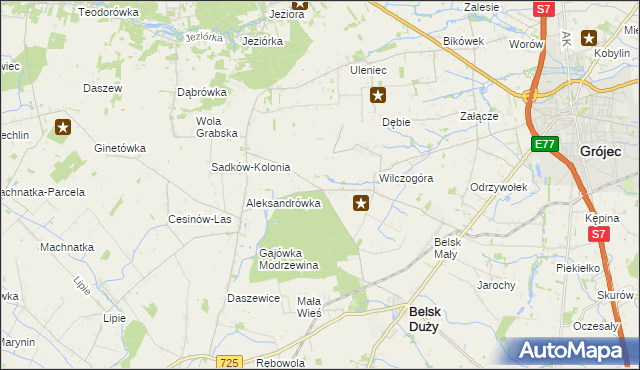 mapa Rosochów, Rosochów na mapie Targeo
