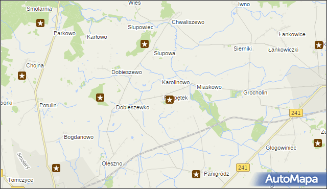 mapa Rozpętek, Rozpętek na mapie Targeo