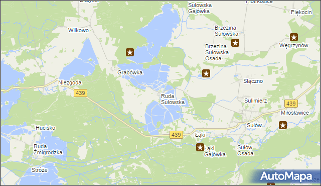 mapa Ruda Sułowska, Ruda Sułowska na mapie Targeo