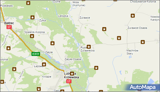 mapa Ruda Żurawiecka, Ruda Żurawiecka na mapie Targeo