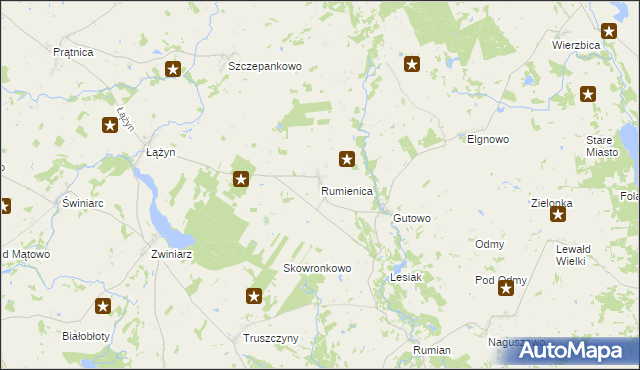 mapa Rumienica, Rumienica na mapie Targeo