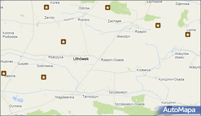 mapa Rzeplin-Osada, Rzeplin-Osada na mapie Targeo