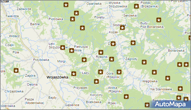 mapa Rzepnik, Rzepnik na mapie Targeo