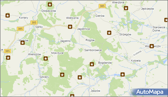 mapa Samborowice gmina Przeworno, Samborowice gmina Przeworno na mapie Targeo