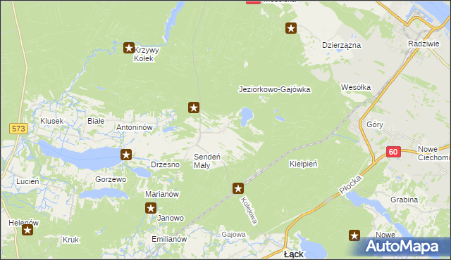 mapa Sendeń Duży, Sendeń Duży na mapie Targeo