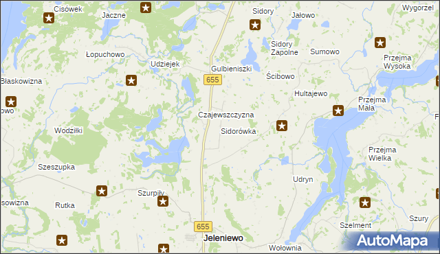 mapa Sidorówka, Sidorówka na mapie Targeo