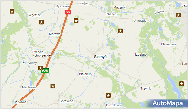 mapa Siemyśl, Siemyśl na mapie Targeo