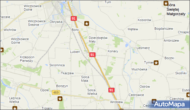 mapa Sierpów, Sierpów na mapie Targeo