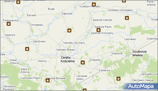 mapa Skłody Średnie, Skłody Średnie na mapie Targeo