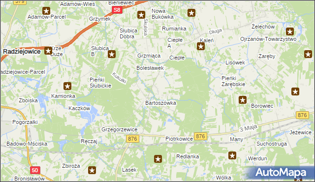 mapa Skuły, Skuły na mapie Targeo