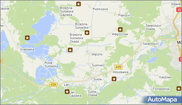 mapa Słączno, Słączno na mapie Targeo