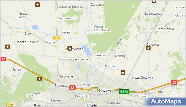 mapa Stańków, Stańków na mapie Targeo