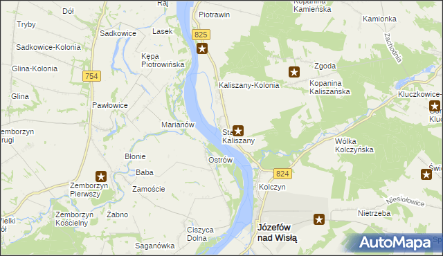 mapa Stare Kaliszany, Stare Kaliszany na mapie Targeo