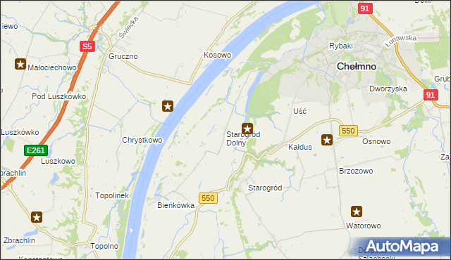 mapa Starogród Dolny, Starogród Dolny na mapie Targeo