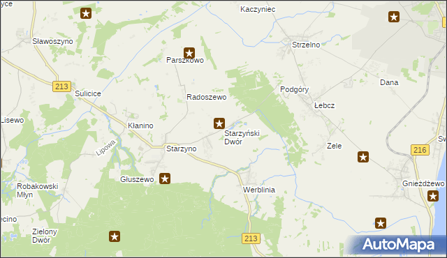 mapa Starzyński Dwór, Starzyński Dwór na mapie Targeo
