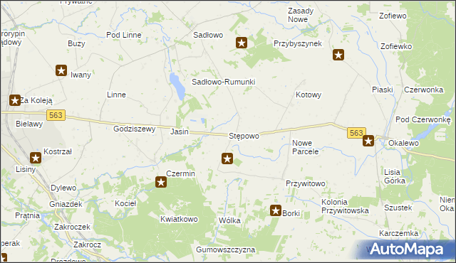 mapa Stępowo, Stępowo na mapie Targeo